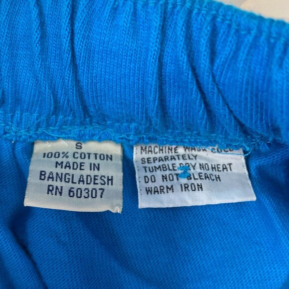 Vintage Union Bay River Short Elastic Waist Pockets Blue Long Small - Picture 4 of 12